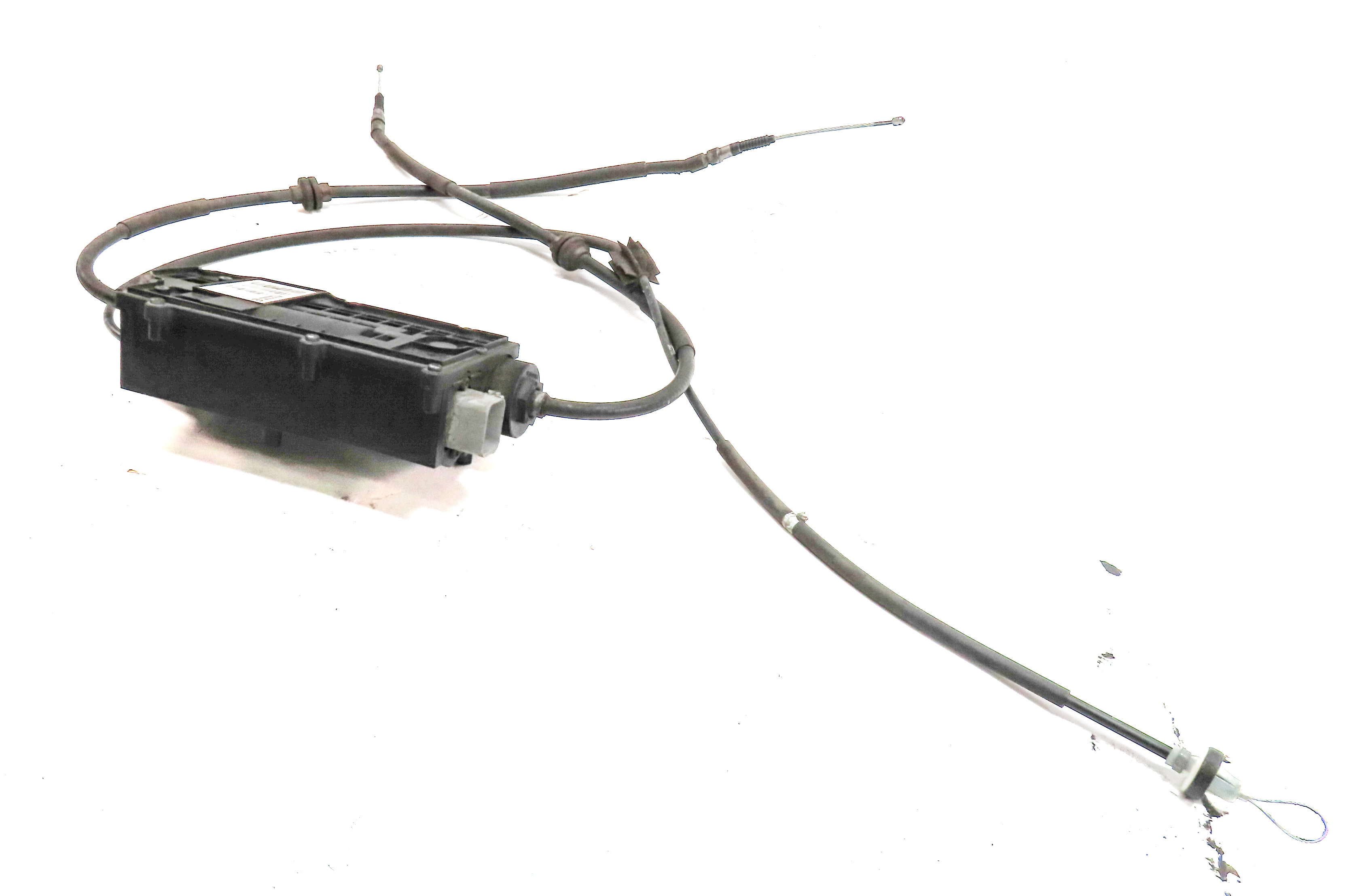 2012 BMW X5 (E70) EMERGENCY ELECTRONIC PARK PARKING BRAKE ACTUATOR w/ CABLES — exact item pictured